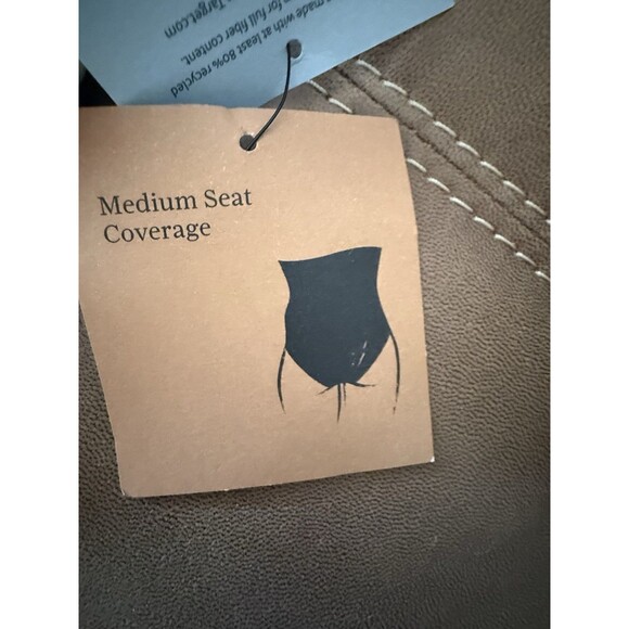 NWT Shade & Shore Swimsuit Womens Sz XL (16) White One Piece Ribbed Drawstring - Picture 14 of 15